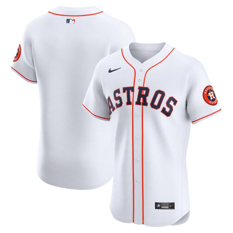 Men Houston Astros Nike White Home Elite MLB Jersey->houston astros->MLB Jersey